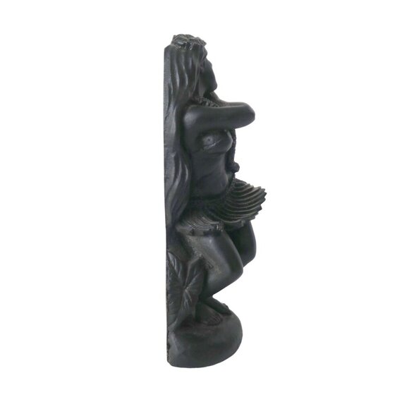Vintage Hawaiian Island Products Tahitian Dancer Tiki Figurine Black Resin - Picture 3 of 6